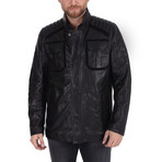 Ethan Leather Jacket // Black (L)