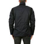 Ross Waterproof Leather Jacket // Navy Blue (L)