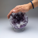 Genuine Polished Amethyst Geode Sphere v.2