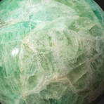 Genuine Polished Green Fluorite Sphere + Acrylic Display Stand