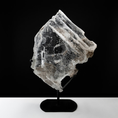 Genuine Polished Selenite + Stand