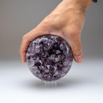 Genuine Polished Amethyst Geode Sphere v.1