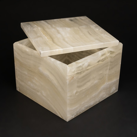 Natural Onyx Box Square // Large