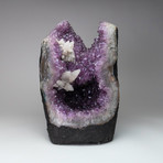 Genuine Amethyst Cluster Geode + Calcite