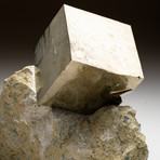 Natural Pyrite on Basalt Matrix