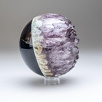 Genuine Polished Amethyst Geode Sphere v.1