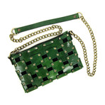 Gone Girl // Leather Clutch // Green