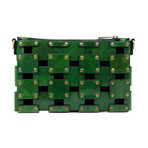 Gone Girl // Leather Clutch // Green