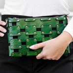 Gone Girl // Leather Clutch // Green