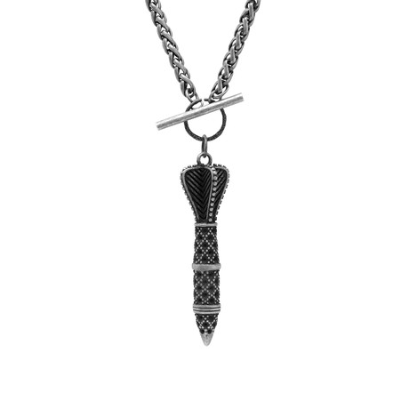 Dart Necklace // Silver