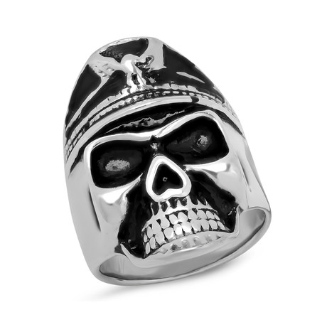 Skull Ring // Silver (Size 9)