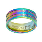 Greek Key Band Ring // Multicolor (Size 9)