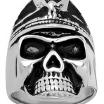 Skull Ring // Silver (Size 9)