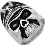 Skull Ring // Silver (Size 9)