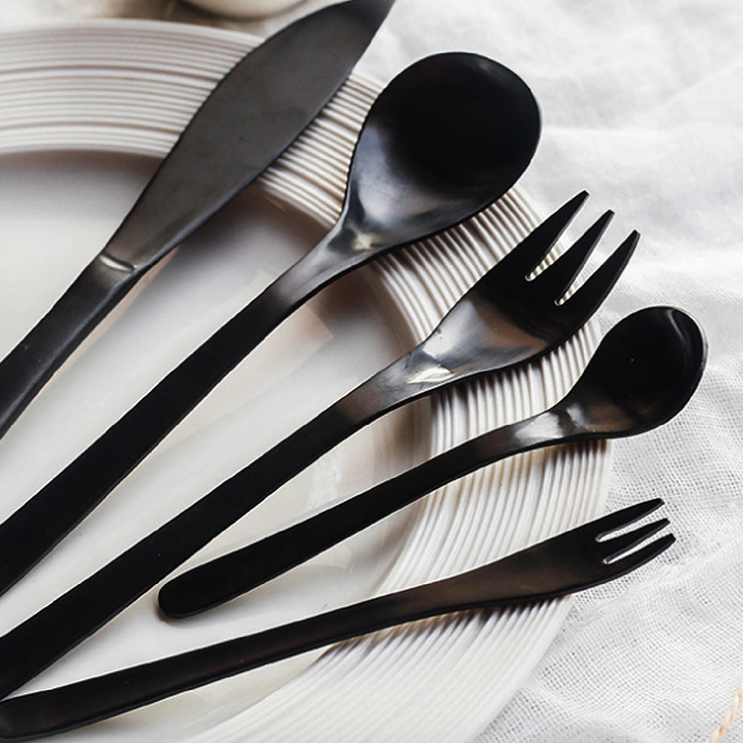 Japanese Flatware // Black inNostyles Touch of Modern