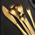 Japanese Flatware // Gold