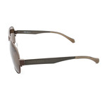 Men's 0869 Sunglasses // Matte Brown + Dark Ruthenium