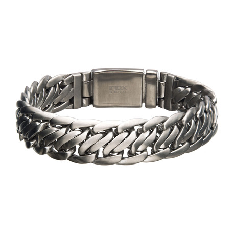 Caesar Double Helix Curb Chain Bracelet