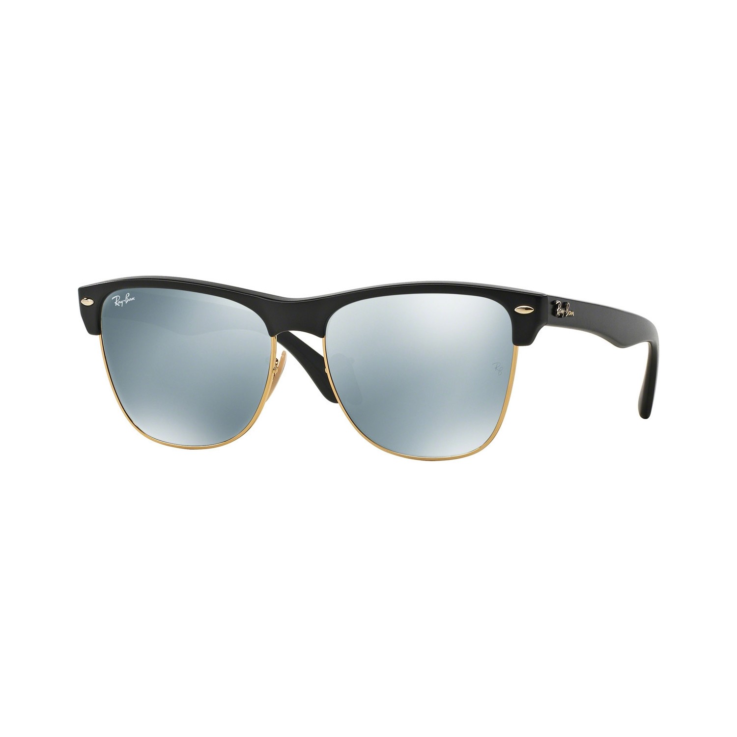 Unisex Oversized Clubmaster Sunglasses // Silver - Ray-Ban® - Touch of ...