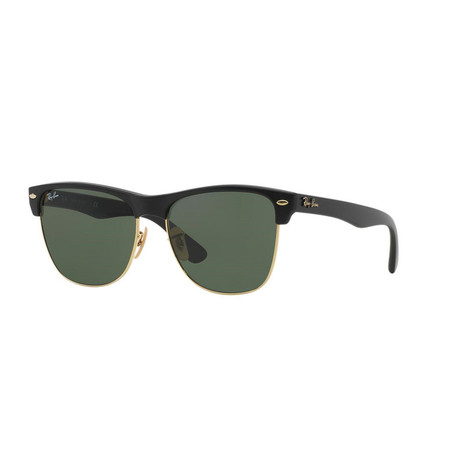 Unisex Oversized Clubmaster Sunglasses // Black