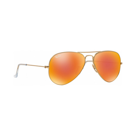 Unisex Aviator Sunglasses // Orange