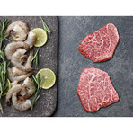 Surf n Turf // 2 A5 Wagyu Filet Mignon + 2 lb Black Tiger Prawns