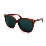 Women's GG0022S -002 Sunglasses // Light Tortoise + Gray