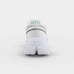 Neon Shadow Sneakers // White + Jade (36)