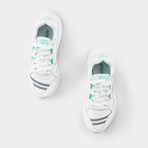 Neon Shadow Sneakers // White + Jade (36)