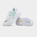 Neon Shadow Sneakers // White + Jade (36)