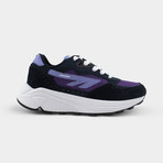 Silver Shadow Sneakers // Charcoal + Purple + Black + Lavender (36)