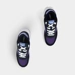 Silver Shadow Sneakers // Charcoal + Purple + Black + Lavender (36)