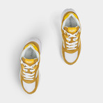 Silver Shadow Sneakers // Mustard + White + Yellow (36)