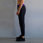 Day Trouser // Black + Purple Coralittes (XS)