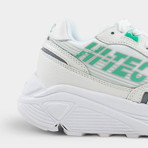 Neon Shadow Sneakers // White + Jade (36)