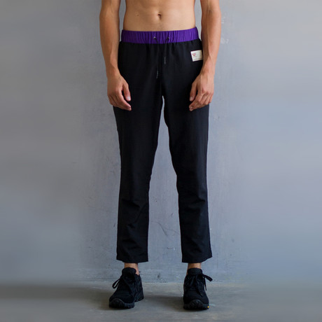 Day Trouser // Black + Purple Coralittes (XS)