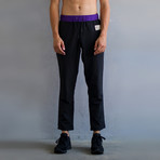 Day Trouser // Black + Purple Coralittes (XS)