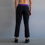 Day Trouser // Black + Purple Coralittes (XS)