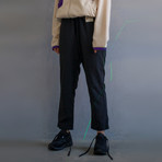 Day Trouser // Black + Purple Coralittes (XS)