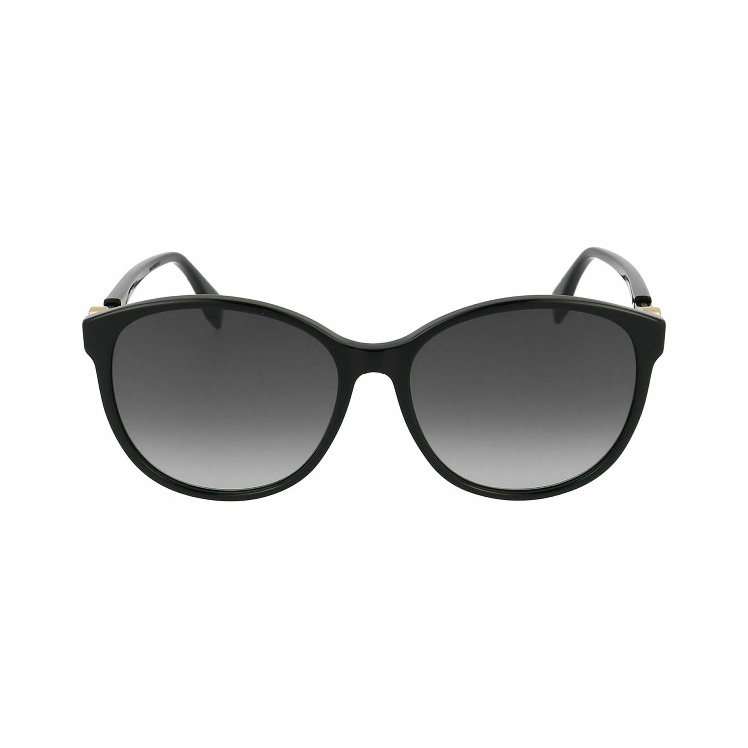 Women's Round Sunglasses V1 // Black + Gray Gradient - Fendi - Touch of ...