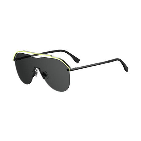 Men's Sunglasses Fancy Shield // Black