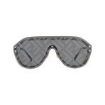 Men's Monogram Sunglasses // Black + Gray Silver