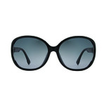 Women's Sunglasses // Black + Gray Mirror