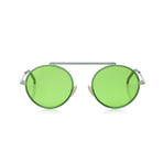 Men's Sunglasses // White + Green