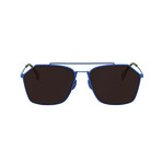 Men's Sunglasses // Blue + Brown