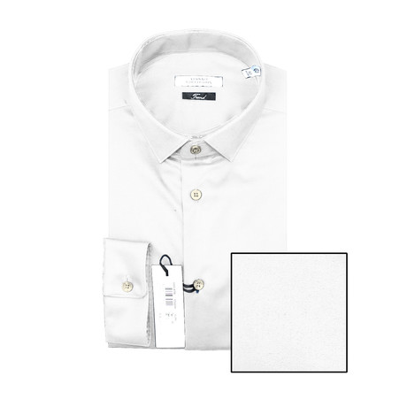 Woven Shirt // White // French Collar (39)