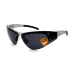 Unisex XT5 TR052002 Polarized Sunglasses // Brushed Aluminum + Smoke