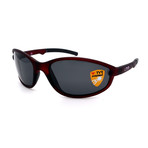 Unisex Reef TR254302 Polarized Sunglasses // Frosted Red + Smoke