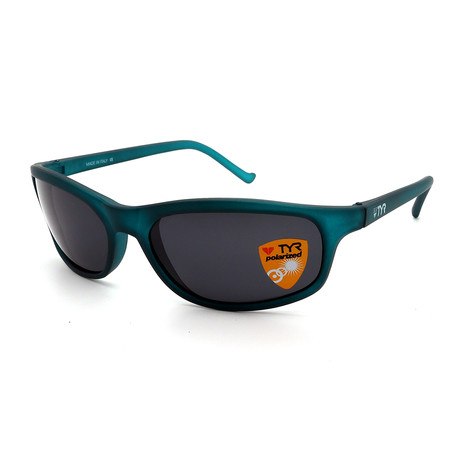 Unisex Sunset TR235202 Polarized Sunglasses // Frosted Green + Smoke