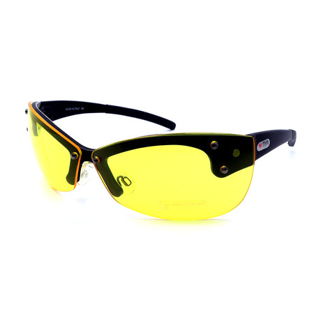 Unisex XT4 TR040104 Sunglasses // Brushed Black + Yellow